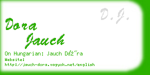 dora jauch business card